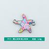 Jóias diy Acessórios Europeu e Americano Duplo Pendurado Óleo Gota Estrela do Mar Padrão Óleo Gota Liga Colar Pulseira Único Pendurado Pequeno Pingente