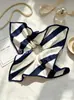 Goma de pelo cuadrada retro francesa para coleta, scrunchie artístico de estilo de hada, bufanda para mujer, accesorios, al por mayor en stock