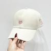 Novo Boné de Baseball Bordado Vazio Love Side Letter para Mulheres, Proteção Solar, Verão, Boné para Rabo de Cavalo