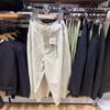 Pantalones Casuales de Verano para Mujer Estilo Japonés 24 Nuevo Estilo Mezcla de Algodón y Lino Plisados de Boca Estrecha Pantalones Casuales de Nueve Puntos para Mujer 470937