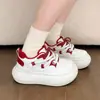 Nuevas Zapatillas Casuales de Primavera 2026 con Punta de Concha para Personas Petitas, Zapatos Deportivos de Suela Gruesa que Aumentan la Altura, Zapatos Blancos