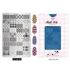 Placa de Acero para Estampado de Uñas Molde Serie Af Cuadros Mariposa Luna Flor Pequeña Manzana Elemento Placa de Transferencia Placa de Acero