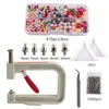 Máquina Manual de Clavar Perlas Juego de Clavado de Garra Hueca para Perlas Accesorios Portátiles de Presión Manual para Perforación de Perlas DIY