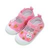 Meninas bonito desenhos animados sapatos de lona jardim de infância gancho interior e laço sapatos de pano floral quadrado sapatos de boca uma geração de cabelo