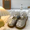 Zapatos de Salón Individuales para Niñas 2026 Verano Nuevo Estilo Casual Moño Huecos Zapatos Pequeños de Cuero para Niños Mayores Versátiles Zapatos de Princesa