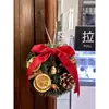 Kit de Manualidades Navideñas Estilo Rústico Americano, incluye materiales para hacer coronas, adecuado para jardines de infancia, floristerías y decoraciones de puertas interiores