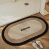 Alfombrillas de baño, Alfombras de lino absorbentes antideslizantes para el hogar, Alfombrillas de baño, Tapetes de secado rápido para la puerta del inodoro