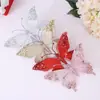 Nueva Decoración Navideña con Purpurina y Diamantes Colgante de Mariposa Artificial Grande Decoración Navideña Colgante para Árbol de Navidad