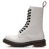 Botas de Trabajo 1490 para Mujer de 10 Ojales Estilo Británico Botines Cortos para Parejas Botas de Cuero Genuino para Hombre y Mujer Punta Redonda Modernas Europeas y Americanas Motociclistas