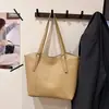 Bolsa Grande de Verano para Mujer, Nueva Tendencia Estilo Coreano Simple Bolso Tote Suave de Gran Capacidad, Bolso de Hombro Casual de Moda