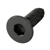 Tornillos Autorroscantes de Cabeza Avellanada Hexagonal Kca Zinc Negro Grado 8.8 Tornillos para Madera de Alta Resistencia con Cabeza Plana y Punta Aguda M2M3M4M6