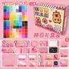 Conjunto de Miçangas Coloridas em Caixa, Kit de Material para Artesanato DIY Criativo com Miçangas, Conjunto Completo de Ferramentas, Miçangas de Fusão 3D de 2,6 mm
