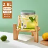 Barril de Cerveza de Vidrio con Grifo Barril de Cóctel Botella de Infusión Bebida Casera Barril de Té de Frutas Recipiente para Jugos Barril de Cola