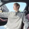 Camisa básica de cuello alto con estampado de espina de pescado para primavera y otoño, camiseta de manga larga para hombre, ropa interior casual, camisa interior fina