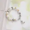 Pulseira de cerâmica de Jingdezhen por atacado antiga com miçangas popular pequena arte fresca doce nova joia de pulseira chinesa