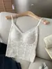 Lingerie Térmica de Renda Estilo Puro Desejo para Mulheres com Bojos, Não Precisa Usar Sutiã, Pode Ser Usada por Fora, Camisola Top com Efeito Emagrecedor