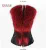 Aliexpress Coleira de Pelo Falso de Guaxinim Colete de Pelo para Mulheres, Estilo Curto, Outono e Inverno, Acolchoado, Corte Justo, Colete de Pelo Falso