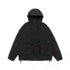 Yidao Vintage 2025 Invierno Nuevo Estilo Funcional Exterior Americano 90 Pluma de Pato Blanco Chaqueta de plumón con Capucha Ropa de Trabajo