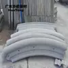 Painéis de parede externa de concreto UHPC, molduras de GRC, suportes de viga em forma de vaso de camada dupla, componentes decorativos de cimento para varanda de entrada