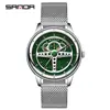 Reloj de Marca Sanda Nuevo Reloj de Cuarzo para Hombre Correa Impermeable Reloj de Moda para Hombre Popular Cuarzo Reloj de Hombre