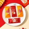 Bolsa de empaque para turrón y toffee DIY serie Año Nuevo, bolsa para galletas de repostería, bolsa de plástico con cierre hermético para pastel de leche, jujube de leche