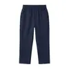 Pantalones de traje para niño con cintura elástica, no planchar, resistentes a las arrugas, pantalones negros para niño, versátiles pantalones largos azul marino para adolescentes, para actuaciones