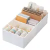 Cajón divisor de almacenamiento, caja de almacenamiento incorporada, divisor, organizador de cocina, escritorio transparente, estilo japonés, artículos diversos, papelería
