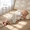 Bibi Bay Bolsa de Dormir de Seda de Mora Bebé Clase A Verano Delgado Manga Corta Piernas Divididas Pijama de Gasa de Algodón de Bambú para Niños