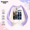 Camiseta Raglán de Manga Larga Delta Force Algodón Escuadrón Black Hawk Temática de Videojuego para Niños Camiseta Base de Bloques de Color para Primavera y Otoño