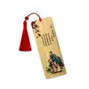 Poesia de Estilo Antigo Bambu Madeira Marcador de Página Estilo Chinês Clássico Vermelho Desenho Animado Exército Vermelho Pequeno Tag Cultural e Criativo Vermelho Cultural e Criativo