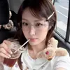 Óculos Retrô Estilo Coreano Cat-Eye Sem Aro Prata para Mulheres, Óculos Ovais Planos de Alta Qualidade Que Podem Ser Equipados com Lentes de Grau