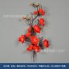 Simulación ciruelo de invierno al por mayor bonsái ciruelo arreglo floral decoración de Año Nuevo flor de seda barril de bendiciones arreglo floral modelado de árbol de ciruelo en flor de paisaje