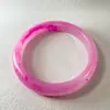 Pulseiras Redondas Geométricas Multicores de Resina Europeias e Americanas Transfronteiriças, Pulseiras e Joias Empilháveis Coloridas Sólidas e Gradientes da Moda e Únicas
