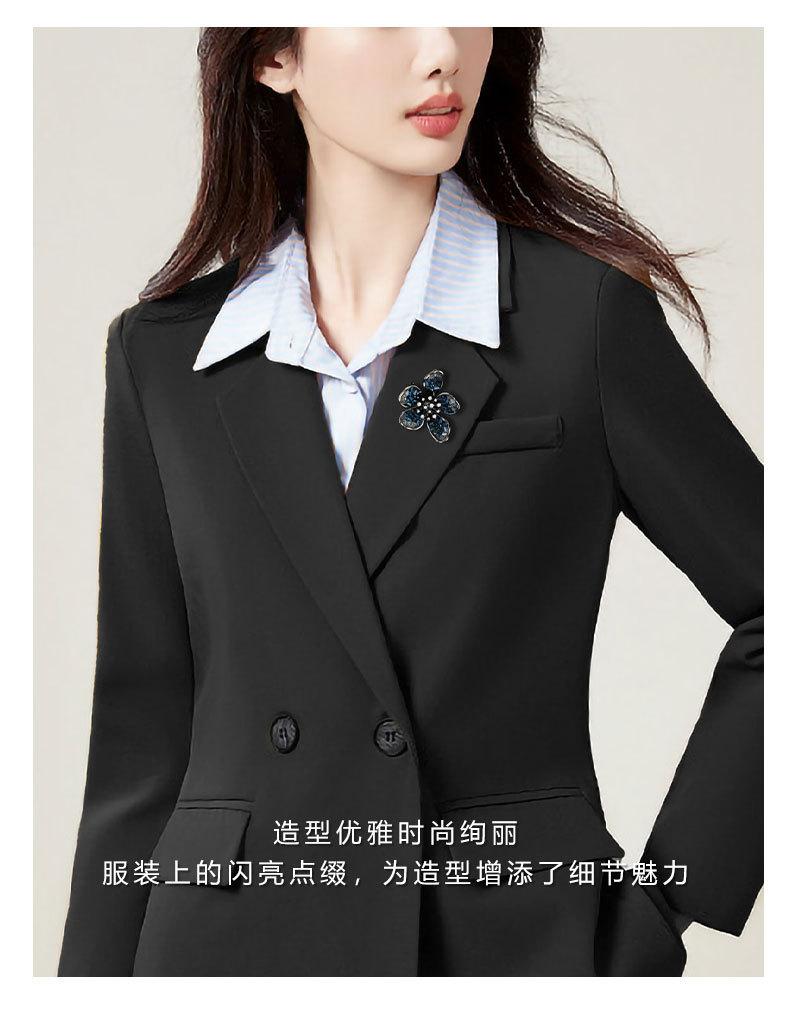 复古优雅水晶花朵胸针小众轻奢风高级感花朵胸花新品潮