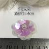 Flor de Cuentas de Cristal Flor Tela Adhesivo Suéter Abrigo Decorativo Estéreo Flor Decorativa Hecha a Mano Accesorios de Prenda DIY