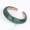 Diadema de pedrería transfronteriza para mujer, diadema de esponja estilo barroco europeo y americano, accesorios para el cabello al por mayor, nueva diadema para la cabeza