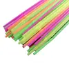 Tubo de Bebida de Plástico Desechable Tira de Color Pajita Curva 100 Grado Alimenticio PP Negro Pajita para Leche de Soya Confinamiento Materno