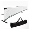 Soporte para red de pickleball, soporte de red de pickleball desmontable y portátil para entrenamiento en interiores y exteriores