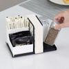 Portarrollos de Papel para Cocina Transfronterizo, Estante Vertical Multiusos para Especias para Mesa de Comedor, Caja de Papel para Cocina de Hierro Forjado para Encimera de Mesa de Cocina
