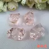 Paquete de Materiales para Pendientes Hechos a Mano DIY Acrílico 19X28mm Asimétrico Cristal de Imitación Cubito de Hielo Cuentas Sueltas Accesorios