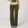 Pantalones de tela cepillada personalizados transfronterizos, pantalones casuales de pierna ancha holgados para mujer, pantalones deportivos y de fitness con cordón elástico para mujer