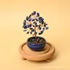 Árbol de la fortuna de citrino natural adorno pequeño, rosa-morado, trae buena fortuna, ideal para la oficina, escritorio o espacio de trabajo, un regalo creativo para la sanación y el bienestar
