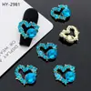 Accesorios para Uñas con Diamantes Rosas de Amor Transparente Portátiles Accesorios para Uñas Satélite de Piedra Tridimensional Accesorios para Uñas con Diamantes Morados Venta al por Mayor