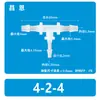Redutor T de Mangueira Plástico Pagoda Tubo de Água Flexível Conector Plástico Acessórios para Aquário Conexão Rápida Resistente