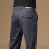 Ropa Popular para Hombre / 2026 Primavera y Otoño Nuevo Algodón Elástico Versátil Ligero Negocios Recto Delgado Casual Pantalones Largos para Hombre