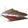 Cobertizo de estacionamiento con estructura de membrana tensada, marquesina de membrana para tribuna de patio escolar, techo de membrana tensada para auditorio de campo deportivo al aire libre