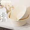 Bacia Plástica Espessa para Dormitórios Estudantis, Bacia para Banho de Bebê, Bacia para Lavanderia, Bacia de Lavagem Extra Grande para Venda por Atacado com Texto Impresso, Bacia para Cozinha