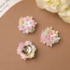 Verano Dopamina Hada Colorido Lentejuela Racimo de Flores DIY Pendientes Dulce Niña Clip Lateral Flor de Zapato Hebilla de Zapato Accesorios