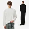 Camiseta interior térmica de forro polar de doble cara con cuello semi-alto para hombre y mujer, camiseta de manga larga, capa interior cálida, camiseta tipo pullover para otoño