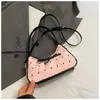 Bolsa de Ombro Estilosa e Doce para o Dia a Dia de Mulheres 2025 Novo Estilo Menina Bolsa de Mão Fashion Bolsa de Ombro com Laço